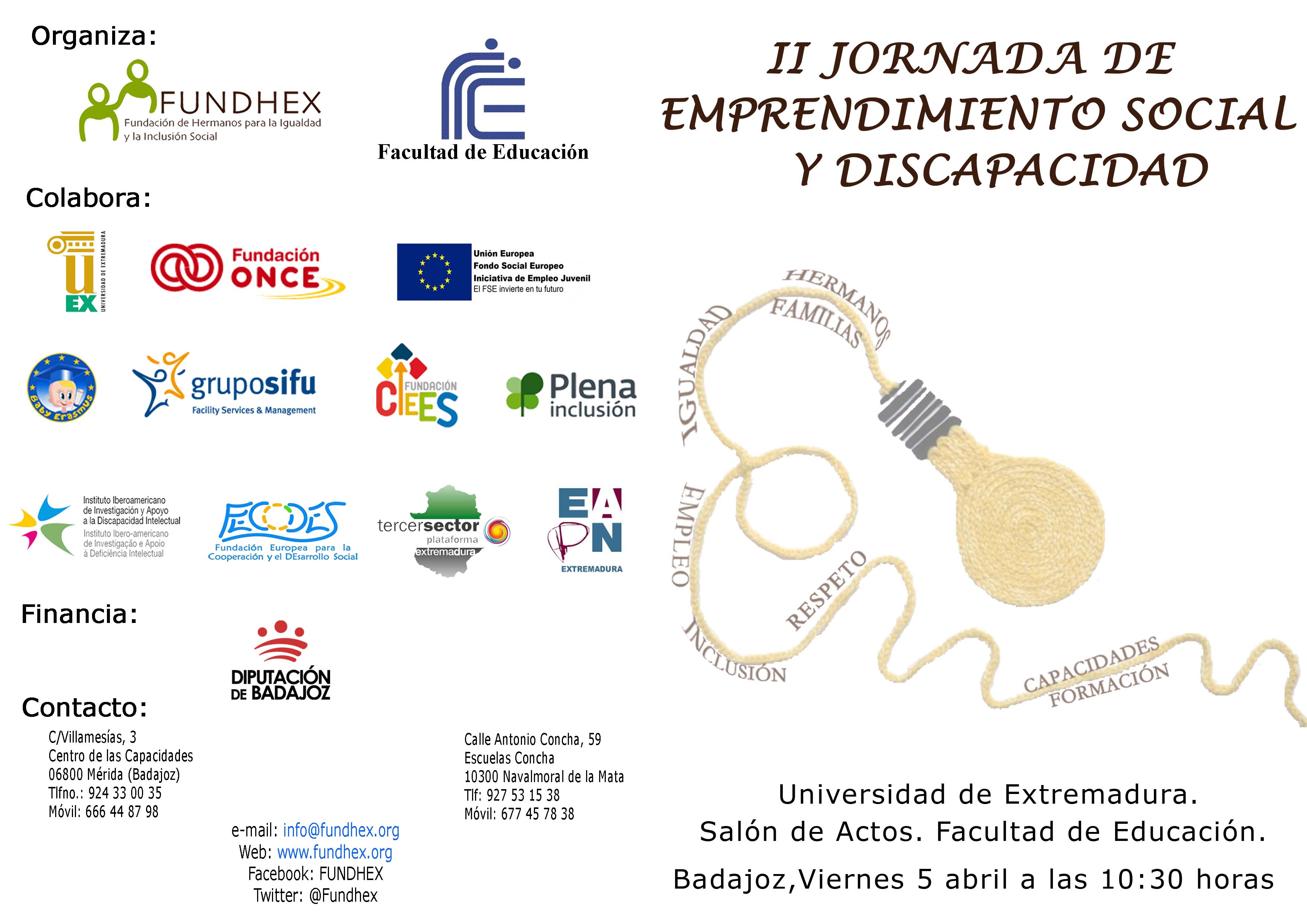 II Jornada de Emprendimiento Social y Discapacidad.